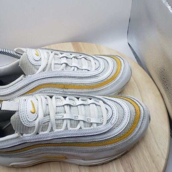 Size 7.5 - Womens Air Max 97 'White University Gold' Nike Shoes Sneakers - Picture 6 of 8